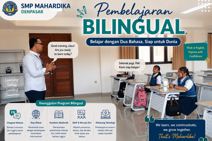 Program Integrasi Pembelajaran Bilingual di SMP Mahardika Denpasar